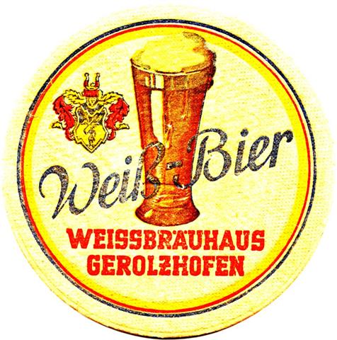 gerolzhofen sw-by weiss rund 1a (215-wei bier)